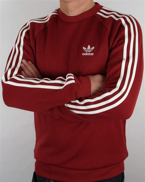 adidas originals red sweatshirt.